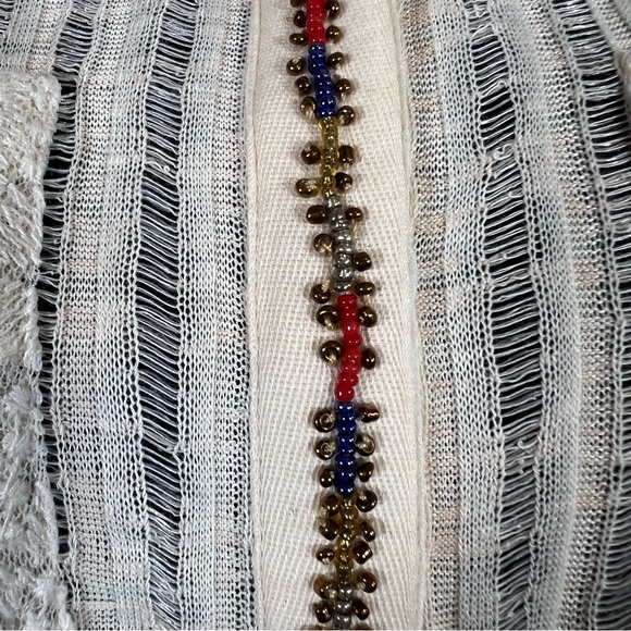 Miss Me Button Down Lace Beaded Embellished Shirt Top Size Large - Picture 10 of 15